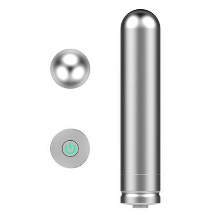 Вібропуля метал NEXUS-FERRO STAINLESS STEEL VIBRATOR, Сріблястий