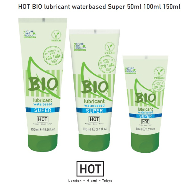 Органічний лубрикант на водній основі Hot Bio Lube Super, 50 мл