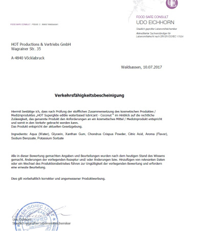 Їстівний лубрикант на водній основі Superglide Coconut, 75 мл