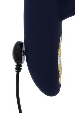 Вібромасажер з функцією рухомих кульок GODDESS ATHENA, Синий