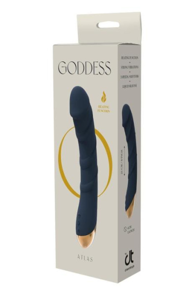 Вібромасажер з функцією нагріву goddess COLLECTION ATLAS, Синий