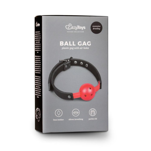 Кляп Ball Gag With Red Easytoys