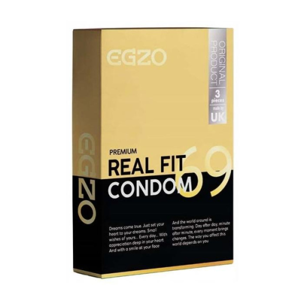 Анатомические презервативы EGZO "Real fit"