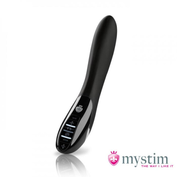 Вібратор з електростимуляцією MYSTIM Electric Eric E-Stim Vibrator-Black, Черный