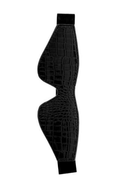 Маска на глаза BLAZE LUXUARY BLINDFOLD CROCO BLACK