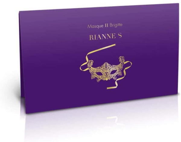 Маска на очі ажурна RianneS SOIREE MASK II BRIGITTE, Черный