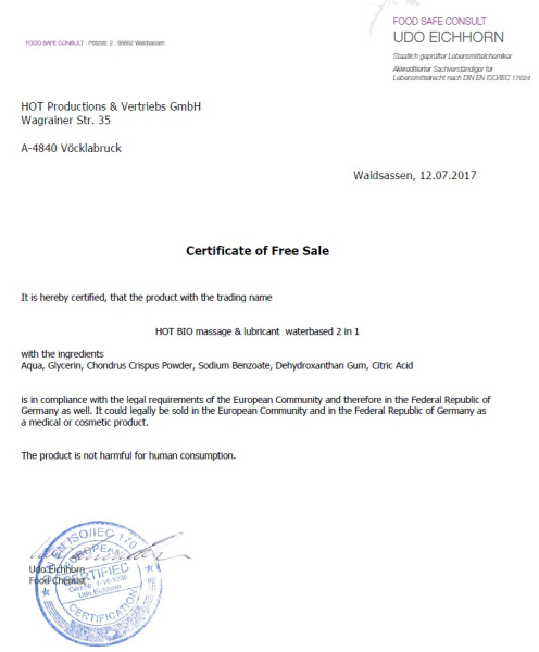 Лубрикант і масажний гель 2 в 1 Hot Bio Line, 200 мл