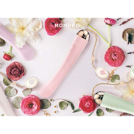 Вібратор для точки G з підключенням до телефону ZALO Momoko Strawberry Pink, Рожевий
