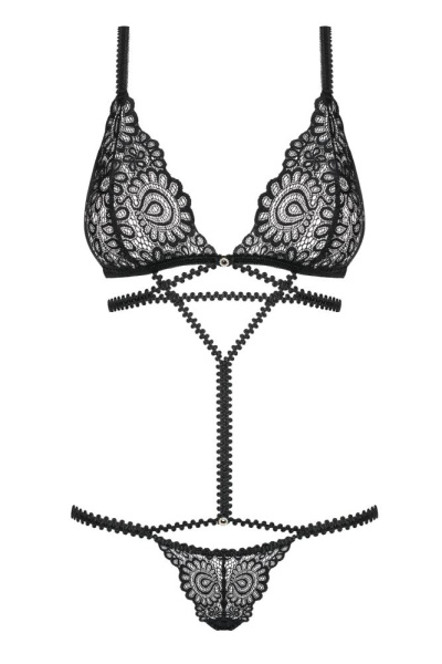 Боди Obsessive Mixty teddy black S/M