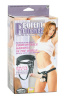 Страпон POTENT PLUNGER HARNESS WITH 8 VIBRATOR, Натуральный