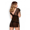 Бебидолл черный Obsessive 857-BAB-1 babydoll S/M || Бебідолл чорний Obsessive 857-BAB - 1 babydoll S / M, Черный, S/M