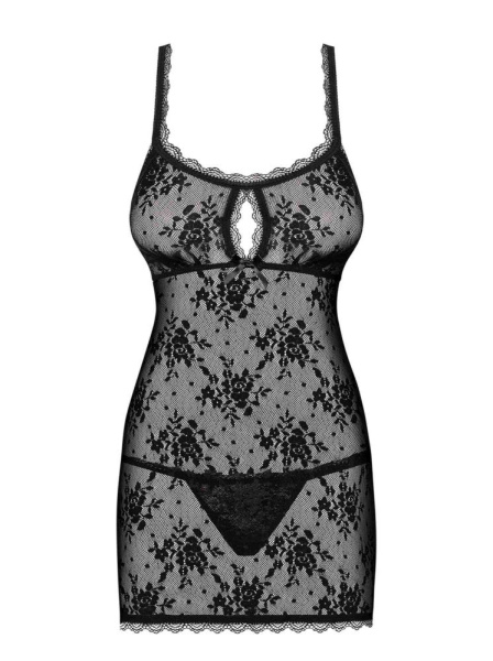 Сорочка Obsessive Behindy babydoll & thong S/M