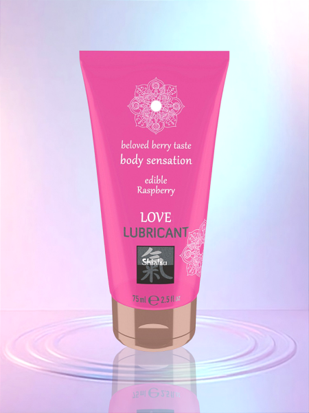 Съедобный лубрикант SHIATSU Love Малина, 75 мл