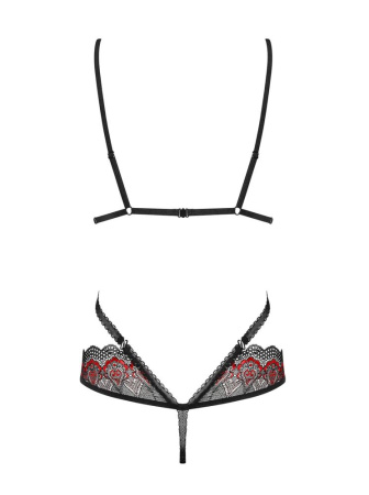 Боді Obsessive Megies teddy black S/M