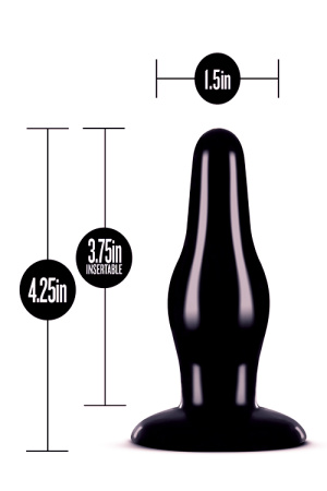 Анальний плаг ANAL ADVENTURES PLEASURE PLUG BLACK