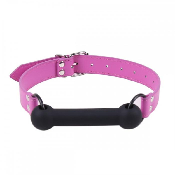 Кляп Silicone Luxury Fetish, Pink & Black