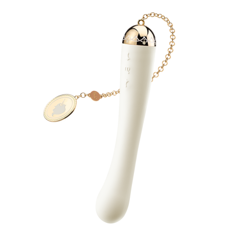 Вібратор для точки G з підключенням до телефону ZALO Momoko Vanilla White, Білий