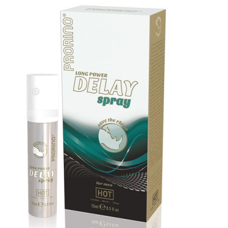 Продовжуючий та ерекційний спрей для чоловіків Prorino long power Delay Spray, 15 мл