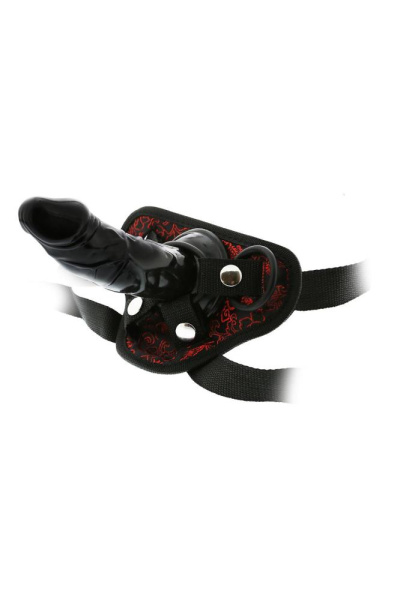 Страпон BLAZE DELUXE STRAP-ON DILDO, Черный