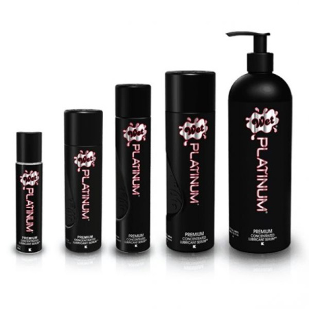 ПРОБНИК Лубрикант на силиконой основе WET Platinum Premium 10 мл || ПРОБНИК Лубрикант на силіконовій основі WET Platinum Premium 10 мл