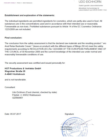 Розслаблюючий анальний крем ERO Backside Anal Relax Cream, 50 мл