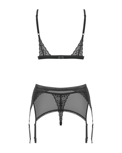 Комплект Obsessive Shibu 3-pcs set black S/M