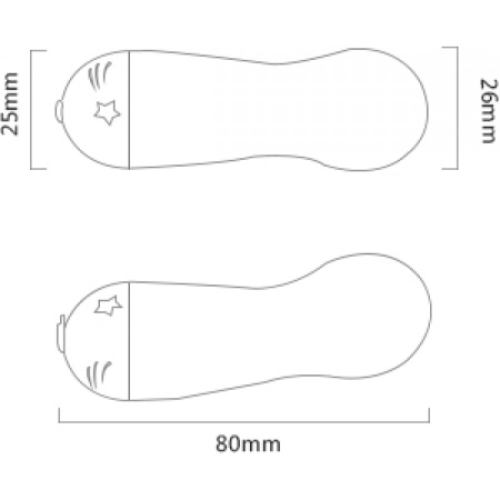 Вибратор-пуля ZALO Baby Star Berry Violet || Вібратор-куля ZALO Baby Star Berry Violet, Фіолетовий