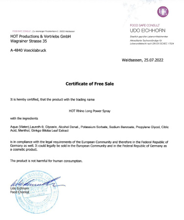 Спрей пролонгатор для мужчин RHINO, 10 мл || Спрей пролонгатор для чоловіків RHINO, 10 мл