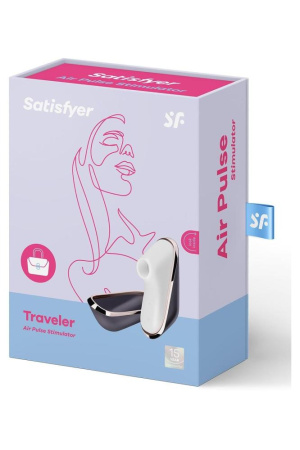 Вакуумный клиторальный стимулятор SATISFYER PRO TRAVELER || T360042 вакуумний кліторальний стимулятор SATISFYER PRO TRAVELER, Black