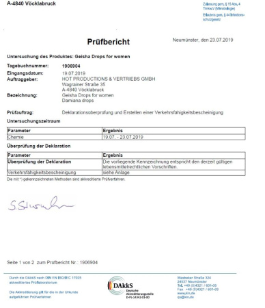 Збудливі краплі для жінок SHIATSU Geisha, 30 мл