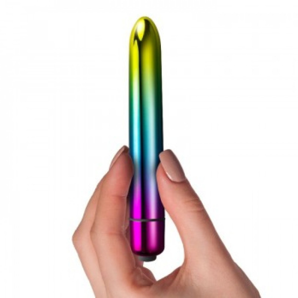 Вибропуля ROCKS-OFF - PRISM VIBRATOR METALLIC RAINBOW