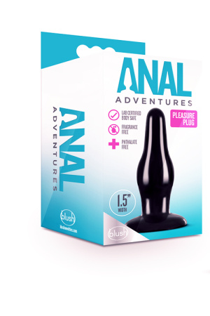 Анальний плаг ANAL ADVENTURES PLEASURE PLUG BLACK
