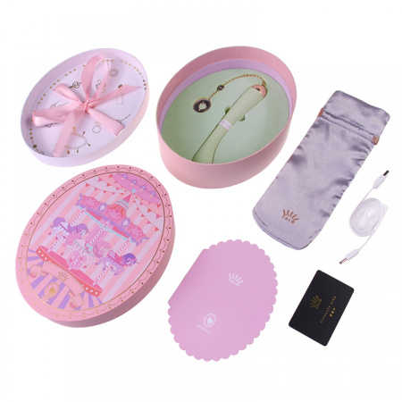 Вібратор для точки G з підключенням до телефону ZALO Momoko Melon Green, Зелений