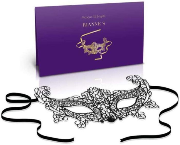 Маска на очі ажурна RianneS SOIREE MASK II BRIGITTE, Черный