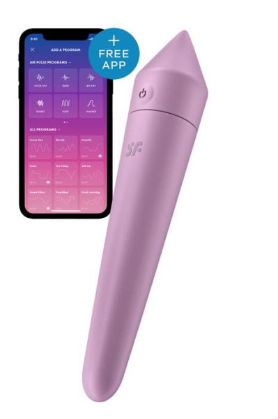 Мощная вибропуля с функцией управления смартфоном Satisfyer Ultra Power Bullet 8 Lilac