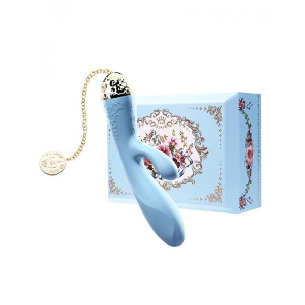 Вібромасажер - кролик з функцією керування зі смартфона ZALO Rosalie, Royal Blue